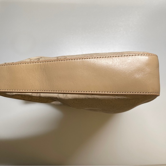 Gucci GG Canvas hobo Shoulder Bag Beige brown handbag - Picture 3 of 13